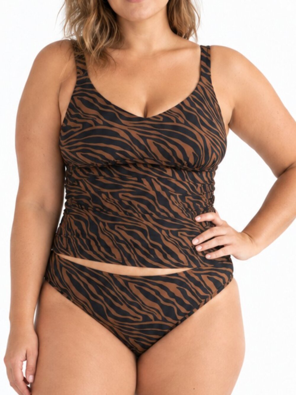 KNIX Animal Print Tankini Swim Top
